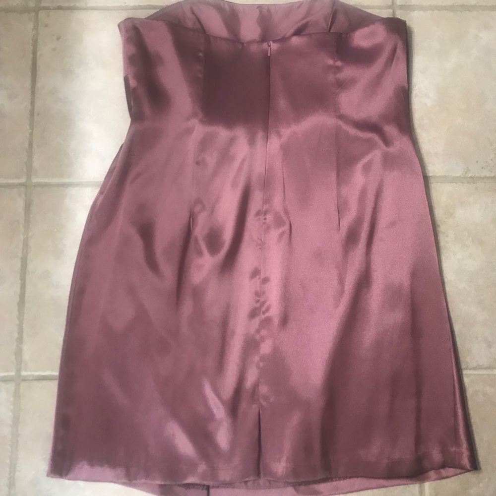 David’s Bridal Strapless Bridesmaid Dress - Picture 2 of 6